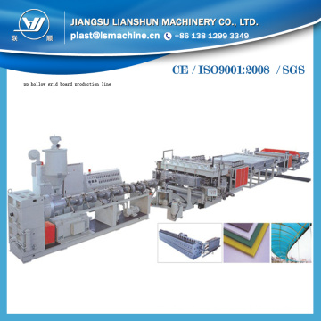 PE Hollow Grid Board Extruder Production Line